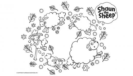 Kolorowanka Baranek Shaun