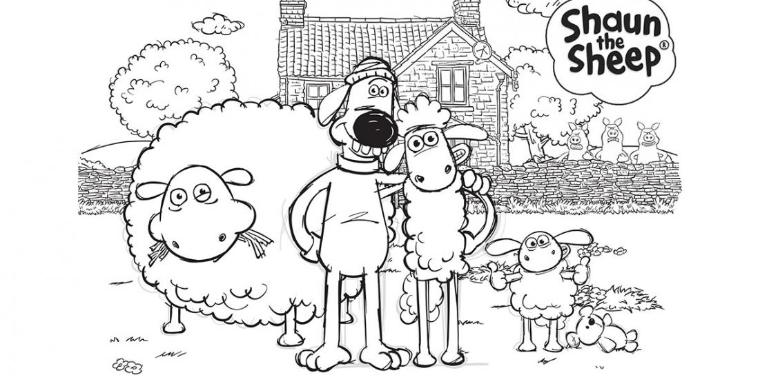 Kolorowanka Baranek Shaun